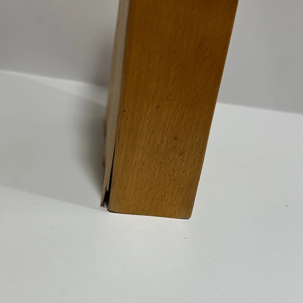 Vintage 1962 Wooden Knife Holder w/Retro Kitchen Motif – Mid-Century Wall Mount